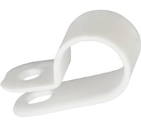 Клипса (серьга) STALMAX LE-SW 9 мм для крепления кабеля (арт. 11826) белый нейлон (уп. 1000 шт) 11826-023