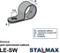 Клипса (серьга) STALMAX LE-SW 6 мм для крепления кабеля (арт. 11825) белый нейлон (уп. 1000 шт) 11825-023 5