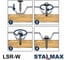 Саморез кровельный STALMAX LSR-W 4,8х25 сверло №2 для деревянной обрешетки с EPDM шайбой (арт. 11313) оц. сталь (уп. 500 шт) 11313-023 6
