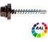Саморез кровельный STALMAX LSR-W 4,8х19 (RAL 6005 (Зелёный мох)) сверло №2 для мет. обреш. с EPDM шайбой (арт. 10299) оц. сталь (уп. 250 шт) 10299-023 1
