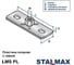 Пластина STALMAX опорная с гайкой LMS-PL M10 (20х70х2) для малых нагрузок (арт. 10929) оц. сталь (уп. 500 шт) 10929-023 6