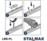 Пластина STALMAX опорная с гайкой LMS-PL M10 (20х70х2) для малых нагрузок (арт. 10929) оц. сталь (уп. 500 шт) 10929-023 8
