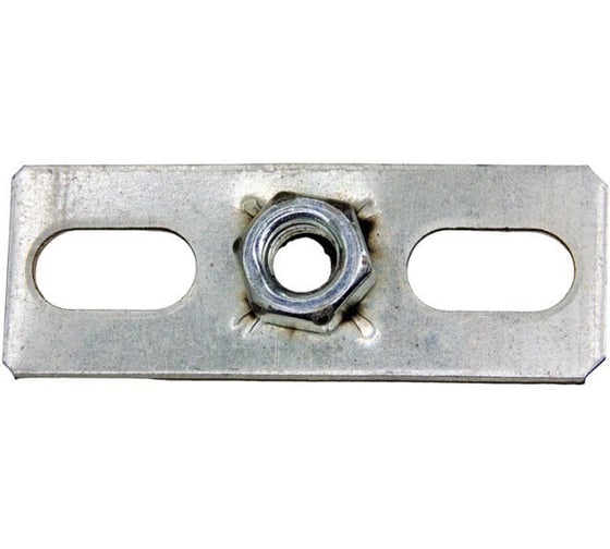 Пластина STALMAX опорная с гайкой LMS-PW M10 (30х80) (арт. 10575) оц. сталь (уп. 150 шт) 10575-023 1