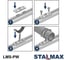 Пластина STALMAX опорная с гайкой LMS-PW M10 (30х80) (арт. 10575) оц. сталь (уп. 150 шт) 10575-023 5