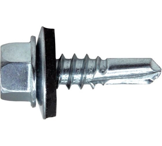 Саморез кровельный STALMAX LSR-M 4,8х35 сверло №3 для металлической обрешетки с EPDM шайбой (арт. 11200) оц. сталь (уп. 500 шт) 11200-023 1