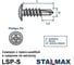 Саморез STALMAX LSP-S 4,2х25 (RAL 9003 (Сигнальный белый)) ПШ со сверлом (арт. 10406) оц. сталь (уп. 500 шт) 10406-023 6