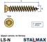 Саморез шуруп STALMAX НАГЕЛЬ LS-N 7,5х182 по бетону (арт. 11276) ЖЦ сталь (уп. 100 шт) 11276-023 6