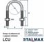 Хомут (скоба) STALMAX U-образный LCU М10 50-60 (2) (DIN 3570) с двумя гайками в комплекте (арт. 10177) оц. сталь (уп. 10 шт) 10177-023 5