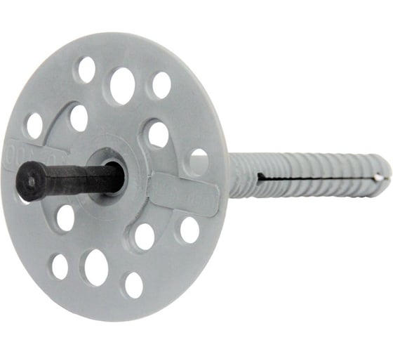 Дюбель гриб для теплоизоляции STALMAX LDT-P 10х100 с пластиковым гвоздем (арт. 11373) PE (уп. 800 шт) 11373-023 1