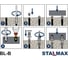 Крепление для ступеней лестницы STALMAX BL-B d8х55 (6х70) к бетонному основанию (с метчиками в комплекте) (арт. 12175) нейлон/оц. сталь (уп. 20 шт) 12175-023 7