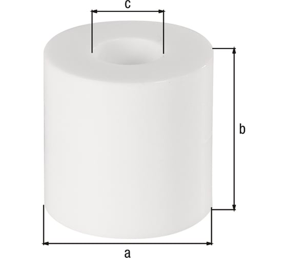 Шайбы ALBERTS пластик, белый, D20x20 мм, 10 шт. 338695