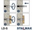 Дюбель STALMAX LD-S 12х60 Тип S распорный с усами (арт. 10759) полипропилен (уп. 250 шт) 10759-023 7