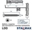 Дюбель STALMAX с шурупом LDD 10х40/4х60 для гипсокартона и листовых материалов (арт. 12162) нейлон/оц. сталь (уп. 100 шт) 12162-023 7