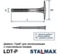 Дюбель гриб для теплоизоляции STALMAX LDT-P 10х120 с пластиковым гвоздем (арт. 11374) PE (уп. 600 шт) 11374-023 6