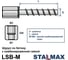 Шуруп для бетона STALMAX LSB-M 6х45 M10 с гайкой (арт. 12197) оцинкованная сталь (уп. 100 шт) 12197-023 6