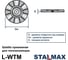 Шайба STALMAX прижимная L-WTM 80 для теплоизоляции (комплект для металлического дюбеля L-DTM) (арт. 12169) оцинкованная сталь (уп. 250 шт) 12169-023 7
