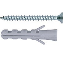 Дюбель 10 шт. с шурупом (8x30 мм) Евро Зубр 30662-08-30