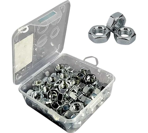Гайка шестигранная 23 Болта ОЦ М8 DIN934 в органайзере, 150 шт. А10000080032507орг-ф150 1