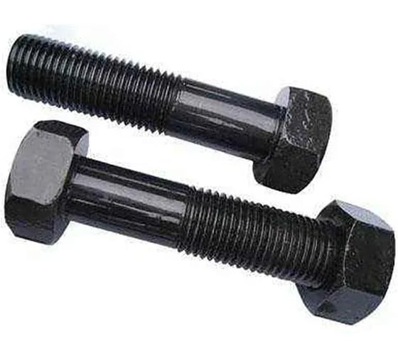 Болт 23 Болта высокопроч. к.п.10.9 с гайкой 12х65 DIN931 чёрный, 4 шт б10912657805/г10м12934ф4 1