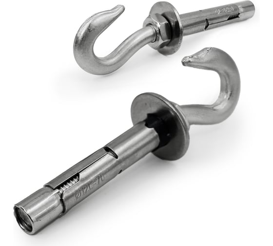 Анкерный болт KREPFIELD Нержавеющий М6-8х50 с крюком ART 9372 А2 1 шт 9372А2АНКЕРM6-8х50-1 1