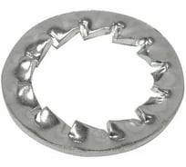 Шайба Море-Метизов стопорная с внутр.зубцами DIN 6797 нержавеющая сталь А2 J 2,7 для M2,5 ,1000 шт HAY6797А2JM251000М
