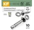 Анкерный болт KREPFIELD Нержавеющий М6-8х50 с кольцом ART 9373 А2 10 шт 9373А2АНКЕРM6-8х50-10 2