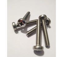 Винт Крепстор 4х40 п/к головка, крестовой шлиц DIN 7985 А2, 100 шт 4665317002527