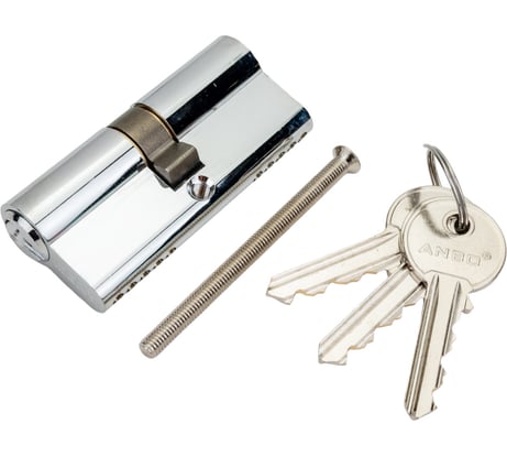 Цилиндр замка ANBO 2200 ключ/ключ, английский, 3 ключа, никель 3535 l4213 ANBO22003535