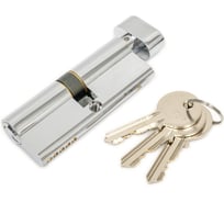 Цилиндр замка ANBO 2200Т ключ/барашек, английский, 3 ключа, никель 4040 l3601 ANBO2200Т4040