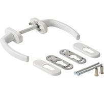 Гарнитур балконный INTERNIKA FILIZ,с овальными накладками, белый RAL9 INT0440.07/2MP