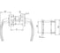 Гарнитур балконный INTERNIKA FILIZ,с овальными накладками, белый RAL9 INT0440.07/2MP 3