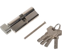 Цилиндр замка DORF ключ/барашек, компьютерный, 5 ключей, никель 40х40 COM_DORF_80(40x40)_k_kn