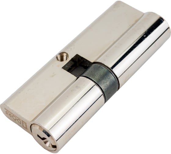 Цилиндр замка DORF ключ/ключ, английский, 5 ключей, никель 3545 DÖRF_80(35*45), k/k