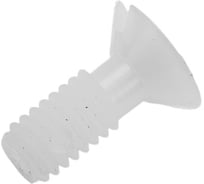 Винт DINFIX DIN 963 с потайной головкой и прямым шлицем, полиамид(пластик) M 6 x 25 (1 шт) 00-0005479