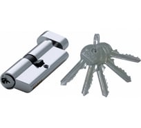 Цилиндр замка DORF ключ/барашек, английский, 5 ключей, никель 3030 00-00005104