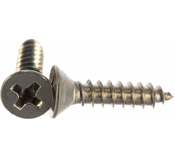 Саморез ЦКИ DIN 7982, 2.2x19, остроконечный, A2, Ph1, 1000 шт. 73080 1