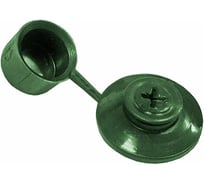 Шайба кровельная Крепстор с колпачком зеленая пакет 100 шт. 4665317009045