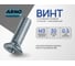 Винт ARNO INDUSTRIES 3х30 160 шт с потайной головкой для крепления и сборки конструкций DIN 965 сталь оцинкованный AB8200303034105 2