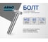 Болт ARNO INDUSTRIES 12х60 15 шт. с полной резьбой для крепления и сборки конструкций DIN 933 класс прочности 10.9 оцинкованный A02401206032507 2