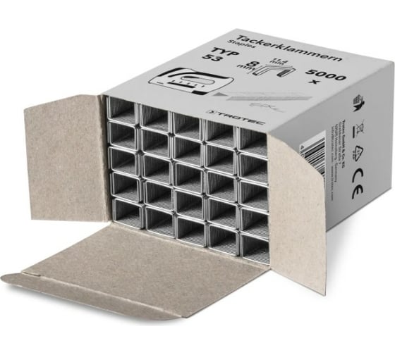 Набор скоб TROTEC тип 53, длина 8 мм, 5000 шт. 6245001105