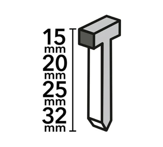 Набор гвоздей TROTEC тип 47, длина 15-32 мм, 3000 шт. 6245001122