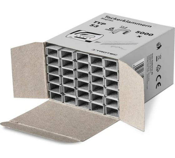 Набор скоб TROTEC тип 53, длина 6 мм, 5000 шт. 6245001101