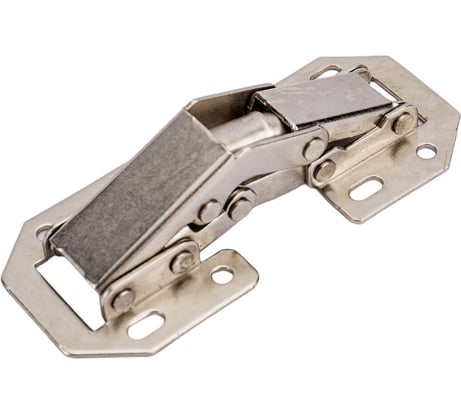 Автоматическая накладная петля с шурупами Amig никель 15-75