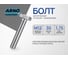 Болт шестигранный ARNO INDUSTRIES 12х30 25 шт. для крепления и монтажа DIN 933 класс прочности 8.8 оцинкованный A02001203032827 2