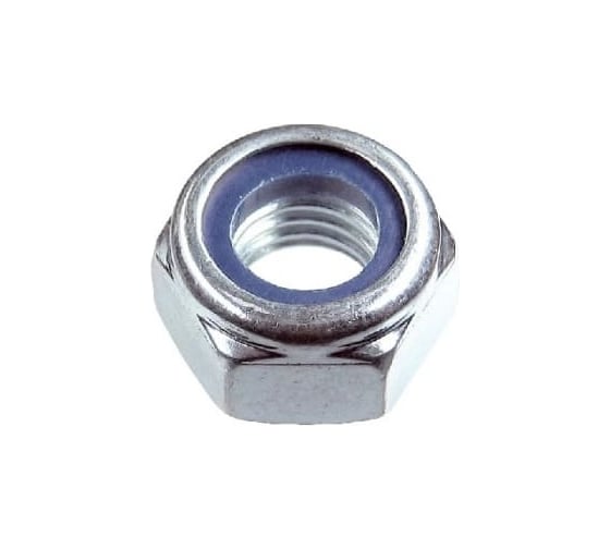 Гайка самоконтрящаяся ARNO INDUSTRIES М24 100 шт. со стопорным кольцом для фиксации резьбовых соединений DIN 985 оцинкованная A25000240036098 1