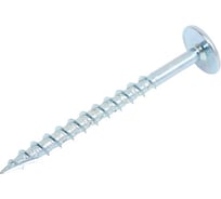 Саморезы с прессшайбой по дереву КРЕП-КОМП Wood-Plate 4х55 мм, БЕЛЫЙ ЦИНК, HIMTEX (250 шт) 4055WPW