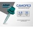 Кровельный саморез ARNO INDUSTRIES 4,8х35 мм 1кг для крепления кровельных материалов цвет RAL5021 морская волна AB530480355K998 3