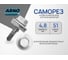 Кровельный саморез ARNO INDUSTRIES 4,8х51 мм 1кг для крепления профнастила и металлочерепицы RAL9003 сигнальный белый AB5304805193P98 2