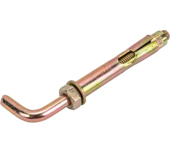 анкерный болт 12х100 мм 100 шт. с Г-образным крюком для крепления конструкций к бетону ARNO INDUSTRIES AEF001210062498 1