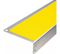 Пластина с углом из алюминия с противоскользящей лентой Mehlhose GmbH цвет желтый 120х45х1000 мм AKM1GF2